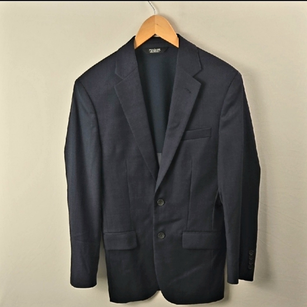 Jos A Bank Traveler Travel Tech Performance Collection Slim Fit Blazer 36 Navy
